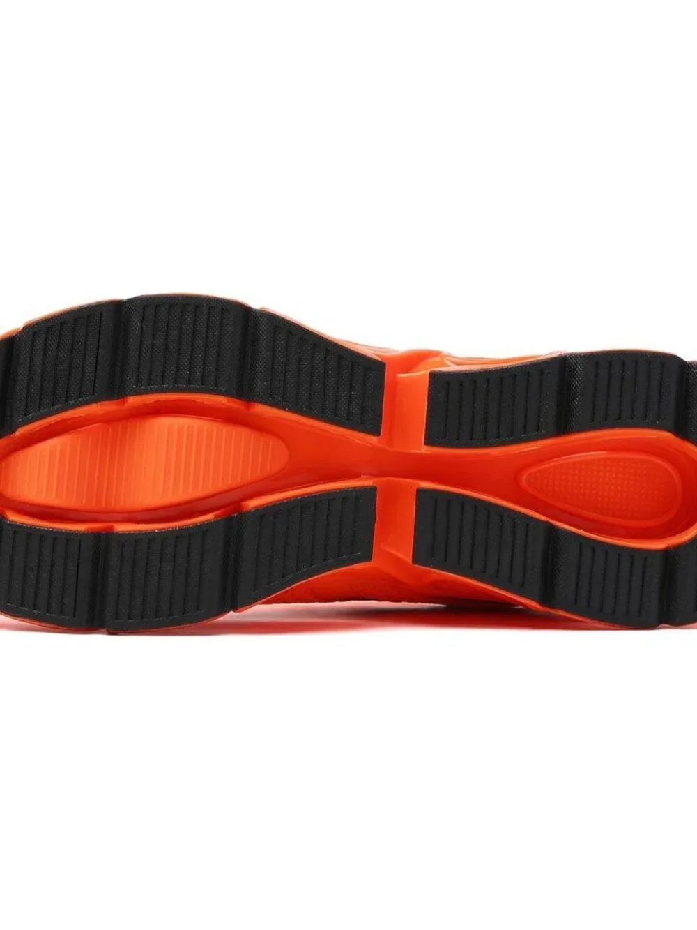 Women's Orange Mesh Sneakers Athletic Running Walking Shoes Lace-up